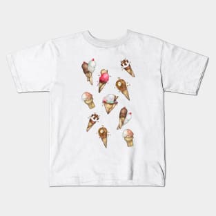 Summer Ice Cream Cones Kids T-Shirt